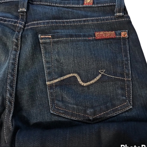 7 For All Mankind Women’s Roxanne Straight Cut Denim Jeans Size 24 - Picture 4 of 8
